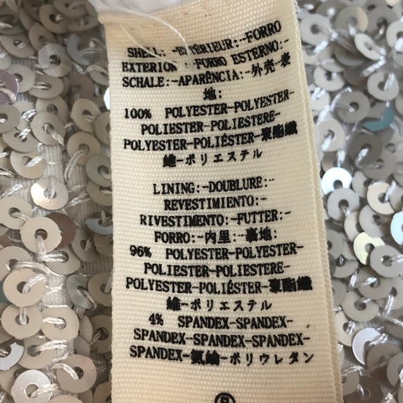 NWT Free People Party Girl Silver Sequin Dress 0 $250 - Picture 7 of 7